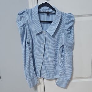 Blue Striped Women's Top